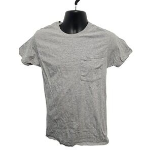 Fruit of the Loom‎ Mens Small gray pocket t shirt